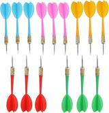 Steel Tip Dart Colorful Dart 15pcs 6g Assorted Color. (Colorful 15pcs, Medium)