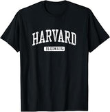 Harvard IL J03 Vintage Athletic Sports Design T-Shirt