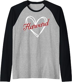 Harvard Heart Men Women Kid Vintage Raglan Baseball Tee