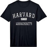 Harvard Massachusetts MA Vintage Performance T-Shirt