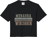Retro Menasha Wisconsin Comfort Colors Crop Top