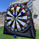 Giant Outdoor Soccer Ball Inflatable Dart Game, Yard Inflatable Football/Soccer Dart Board with Blower and 8 Sticky Football Dartboard, for Fun Sports Meeting, for Team Building A-3M/10FT