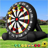 Premium Inflatable Giant Kick Darts, Jumbo Soccer Dartboard with Air Pump - Big Carnival Games, Giant Outdoor Games, Oversized Dart Board Yard & Lawn Game
