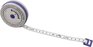 BMI Body Mass Index Retractable Tape Measure, Push-Button Locking Diet Tool for Waist Hip Arm Chest Thigh, Accurate Plastic Ruler for Fitness Tracking, 150cm/200cm(blue)