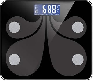 Health Household Scale, Weighing Scale Electronic Bathroom Scales,Accurate Measurement of Body Intelligent Weight Scales Max 180Kg, Black