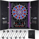Electronic Dart Board, Electric Dartboard LED Cabinet for Adults