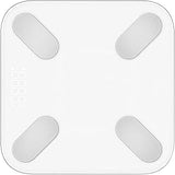 Smart Body Fat Scale, Rechargeable Electronic Digital Weight Scale with Tempered Glass and LCD Display, Accurate Bathroom Scale, 11 in / 28 cm, White, for Weight and Body Composition Tracking