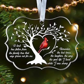 1Pc Hanging Decorations Cardinal Ornaments Memorial Gifts, Bereavement Gifts Memorial Ornament for Loss of Loved One