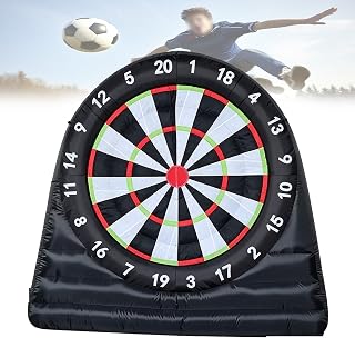 Large Kick Football Target Dartboard, Giant Outdoor Inflatable Football Dart Board, with Blower & 8 Balls, for School Gym Camp Yard Sport Game B-5M