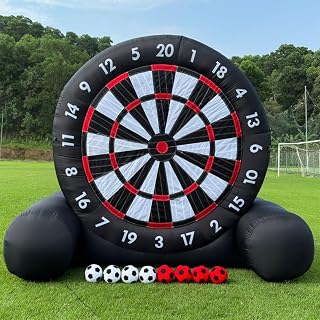 Inflatable Football Darts Board, Giant Tall Football Darts Board with 8 Kicking Balls, Suitable for Family Gatherings, Gardens and Other Spacious Spaces