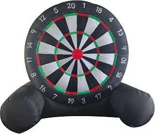 Giant Inflatable Soccer Dart Board with 8 Soccer Balls Kickball Dartboard Soccer Darts Inflatable with Blower and Air Pump for Outdoor Yard Gym Camp Sport Games 4M/13FT