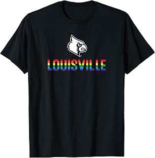 Louisville Cardinals Pride Rainbow Officially Licensed T-Shirt