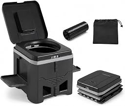 Portable Toilet for Prime Time Avenger LT 28QBS 2025-2026, Comfortable Foldable Camping Toilet for Adults, Compact Travel Potty for Road Trips, RV and Emergencies,A Black