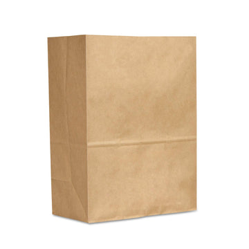 General 1/6 BBL 70# Paper Bag, E-Z Tote Handle Sack, Brown, 300-Bundle - 300 Paper Bags per Bundle.