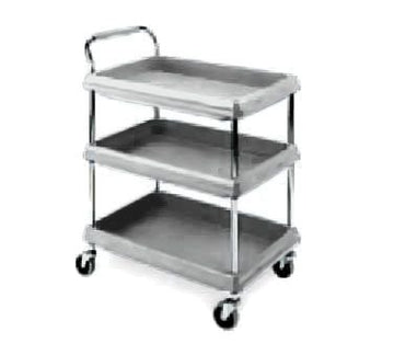 Metro BC2030-3DG Bc Series Gray Deep Ledge 21 X 33 In. 3-Shelf Utility Cart - Intermetro-BC2030-3DG
