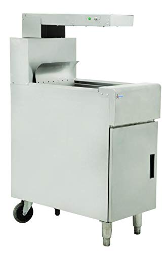 Omcan FRY and CHIP DUMP STATION WITH HEATING LAMP