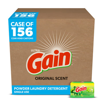 Gain Laundry Detergent Powder Vending Machine Cartons, Original (156 pack)