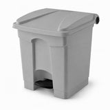 Step-On Trash Can by Glownary – 8 Gallon, 8.0 gallons, Resin, Gray, Model 475stpkt8gy