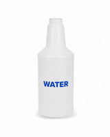 Glownary 24 oz. Labeled Spray Bottle for Water with Measurement Guides, 3 Pack, Blue/Clear