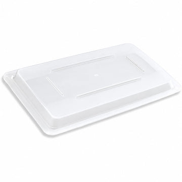 18 x 12 Inch Clear Polycarbonate Food Storage Box Lid, Rectangle, Dishwasher Safe, Stackable, NSF Listed, Commercial Grade