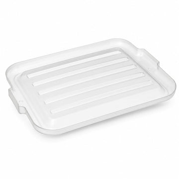 20 x 15 Inch Clear Heavy-Duty Polypropylene Bus Tub Lid, Storage Box Cover with Reinforced Rim, Stackable Design, Dishwasher Safe