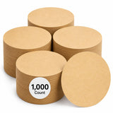 Glownary Unbleached Parchment Pan Liner, 10 Inch Round, Quilon Coated for Bakery and Pizza Shop Use, Heat Safe to 425°F, 1000 Sheets per Case