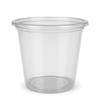 Glownary Clear Plastic Souffle Portion Cup, 1.25 oz, Round, BPA Free, Microwavable, Recyclable, 2500 per Case, 1.625 Inch Height