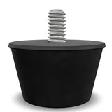 Glownary Rubber Foot, Replacement Part for Avantco Equipment and Carnival King, 1 Each