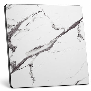 Glownary Excalibur Square Table Top, 24x24 Inch, White, Laminate, Faux Marble Finish, Indoor/Outdoor, UV and Weather-Resistant