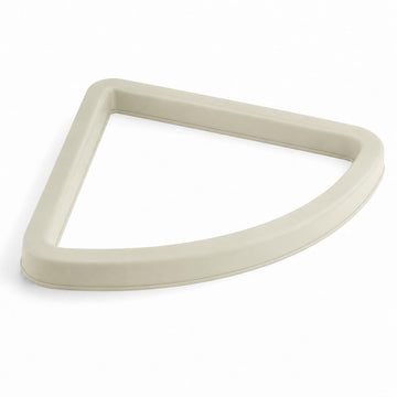 Glownary 21 Gallon Beige Corner Round Rim Top Trash Can Lid