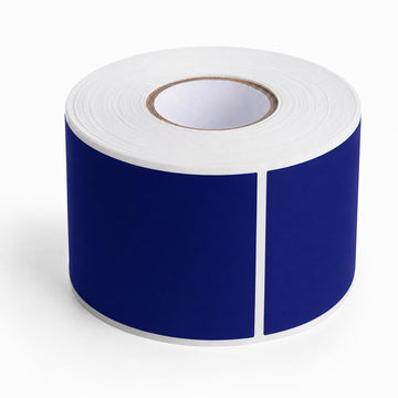 Glownary 2" x 3" Dark Blue Semi-Gloss Permanent Inventory Labels