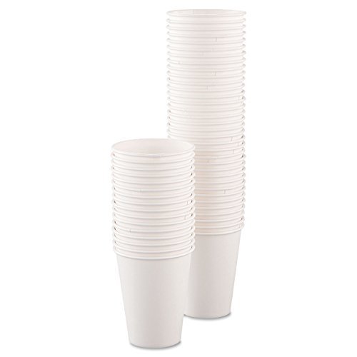 Solo 378W-2050 8 oz White SSP Paper Hot Cup (Case of 1000)