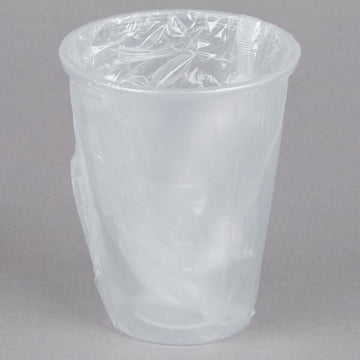 Glownary Disposable Plastic Cups, 9 oz, Translucent, Individually Wrapped, 1000 Count