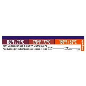 Taylor Preicision Products TempRite Dishwasher Temperature Adhesive Test Strip | 27/Pack – Home