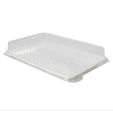 Fineline settings Rectangular Plastic Dome Lids - 14" x 10" | Clear | Platter Pleasers | Pack of 50