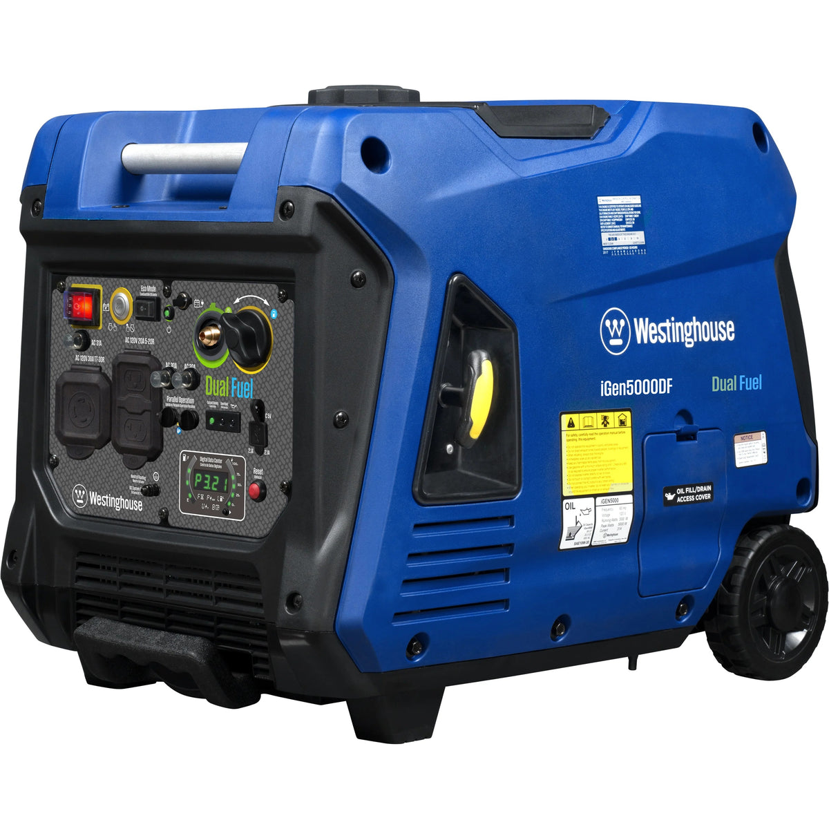 Westinghouse Outdoor iGen5000DF Inverter Generator, 17 1/2" x 24 1/2", 120V - photo 3