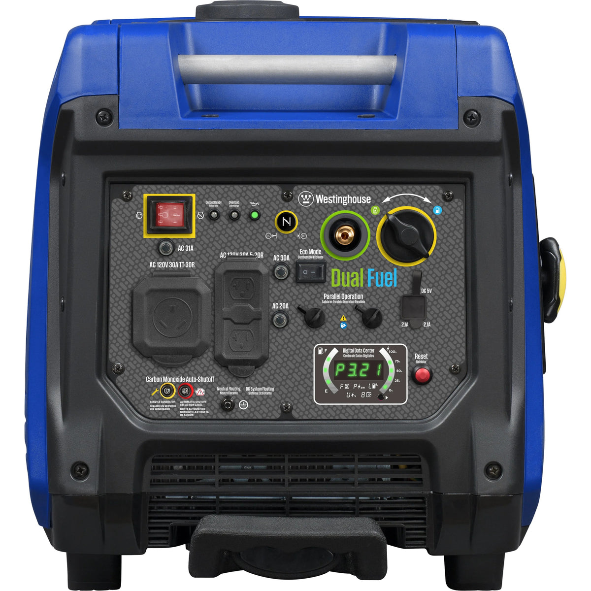 Westinghouse Outdoor iGen5000DFcv Inverter Generator, 17 1/2" x 24 1/2", 120V - photo 3