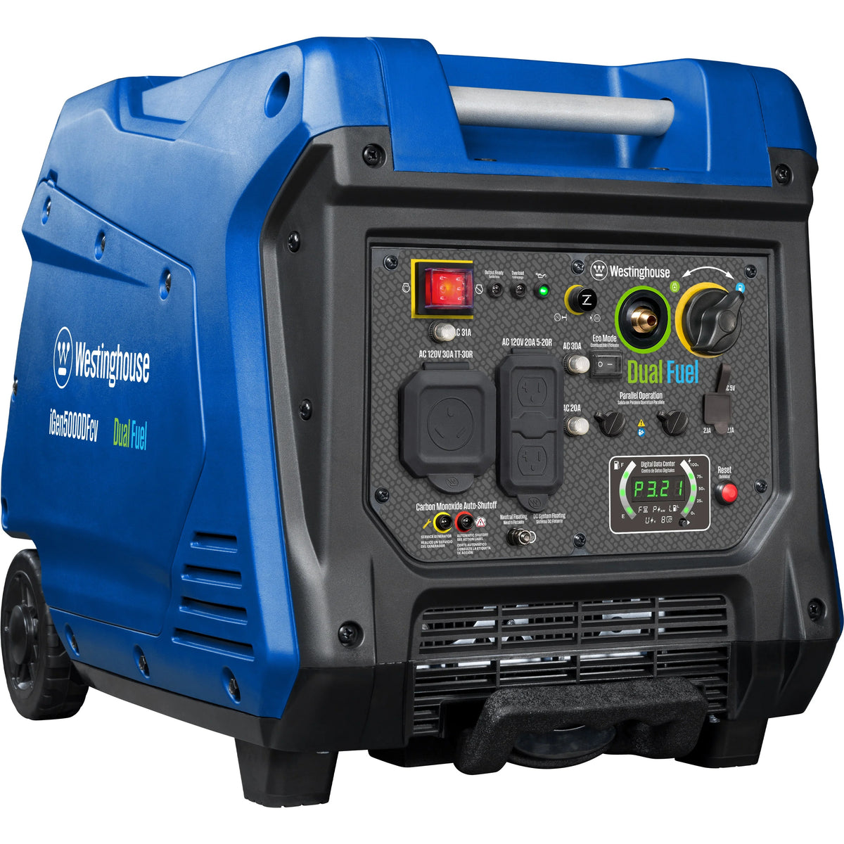 Westinghouse Outdoor iGen5000DFcv Inverter Generator, 17 1/2" x 24 1/2", 120V - Default Title
