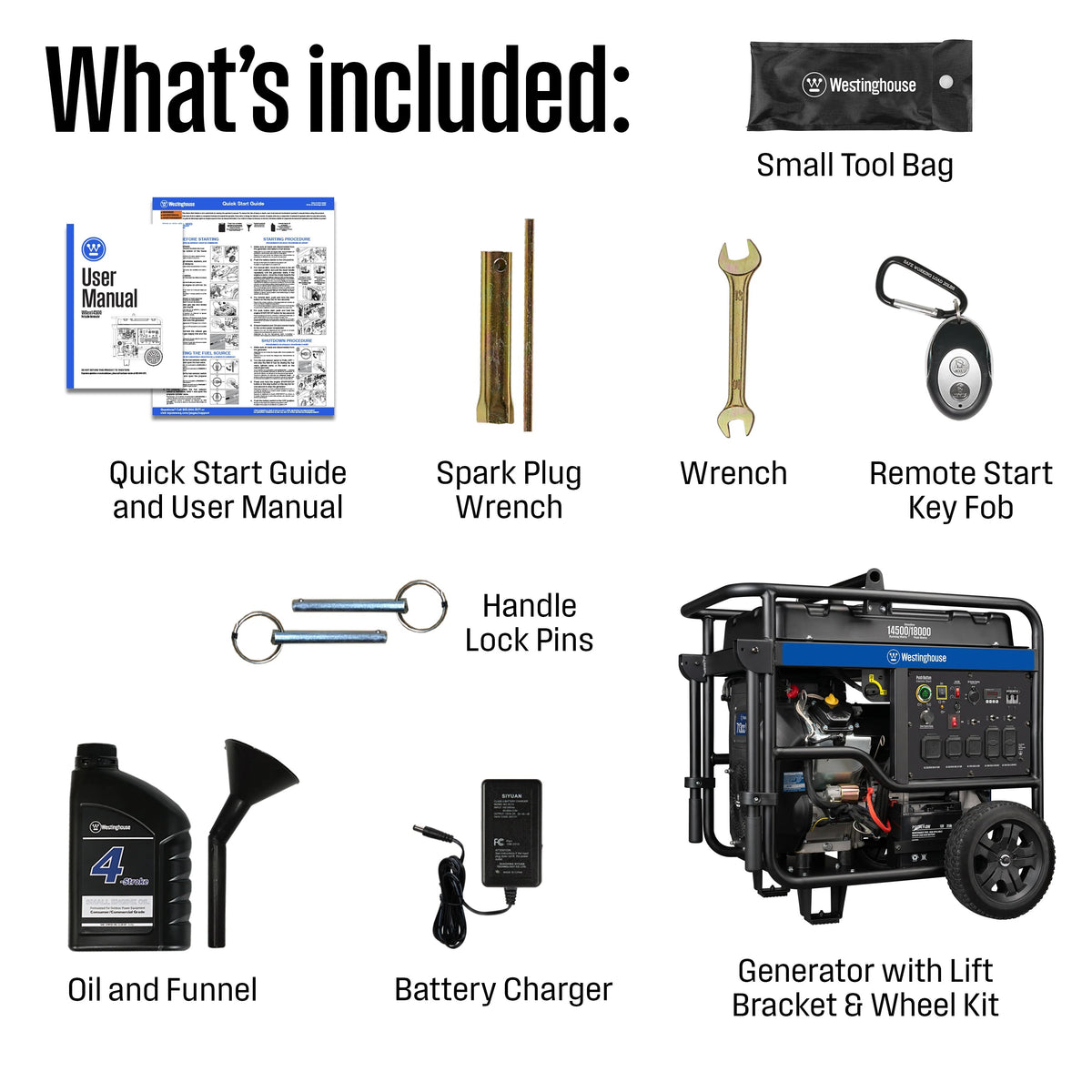 Westinghouse Outdoor wGen14500 Portable Generator, 31" x 34", 120/240V - photo 3