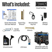Westinghouse Outdoor WGen14500DF Portable Generator, 31" x 34", 120/240V - photo 2