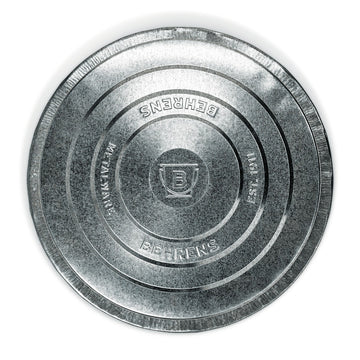 Behrens Manufacturing, LLC 38113R Galvanized Steel Lid, 21 1/2" Diameter, Silver - Default Title