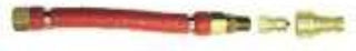 Dormont H100BIP2Q36 1" Safety System Steam Connector Hose 36" Long with 2-Way Quick Disconnect
