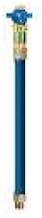 Dormont 1650BPCF48 1/2" Blue Hose Moveable Gas Connector Hose 48" Long with Blue PVC & Safety Quik QDV