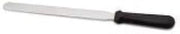 Royal Industries Straight Baker's Spatula, Plastic Handle, 8'', Black