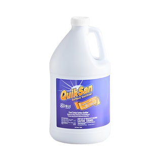 Glownary QuikSan Food Contact Surface Sanitizer Refill, 1 Gallon, 128 oz, 4 per Case
