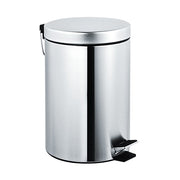 American Specialties, Inc. 10-7317 Stainless Steel Step-On Trash Can, 2 gal., Silver - Bright