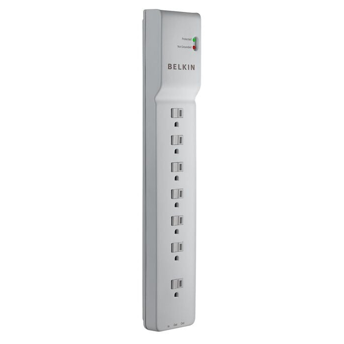 Belkin BE10720006 Surge Protector, 7 Outlets, White - photo 2