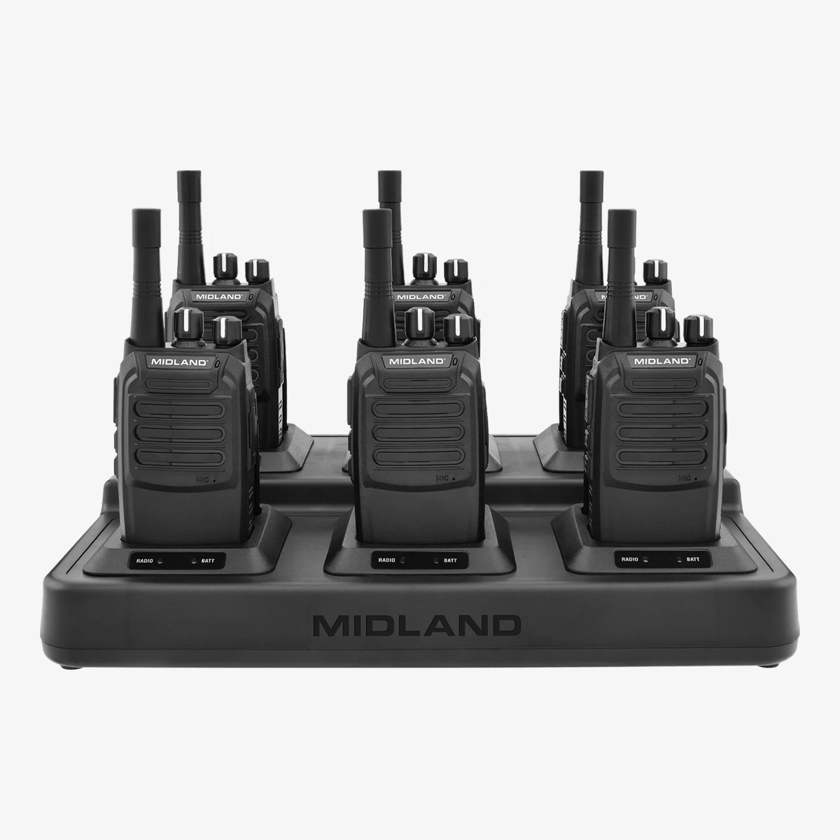 Midland Radio Radio, Black - 6/Pack