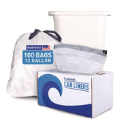 Boardwalk BWK1DK100 Trash Bag, 11 - 15 gal., White, 100/Case - Default Title