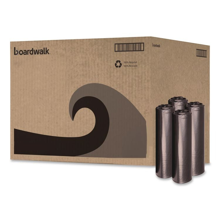 Boardwalk BWK519 Trash Can Liner, 51 - 60 gal., Black, 100/Case - Default Title
